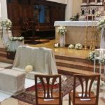 allestimento floreale matrimonio in chiesa