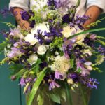 Bouquet toni del viola e del bianco