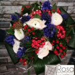 Bouquet rosso e blu