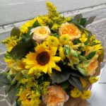 Bouquet giallo con girasoli