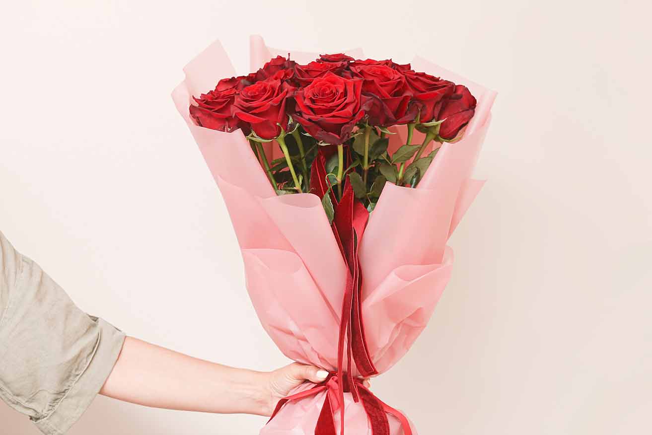 un mazzo di rose: grande classico